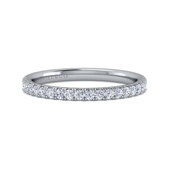 Gabriel - 14K White Gold Diamond Matching Wedding Band