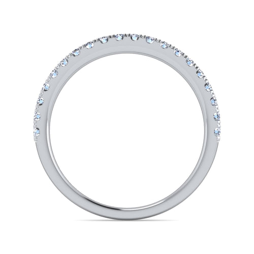 14K White Gold Diamond Matching Wedding Band