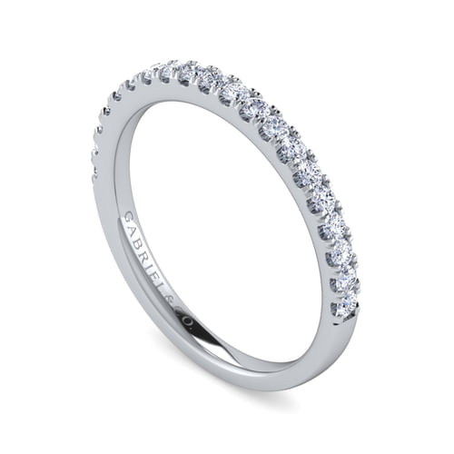 14K White Gold Diamond Matching Wedding Band