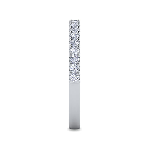 14K White Gold Diamond Matching Wedding Band