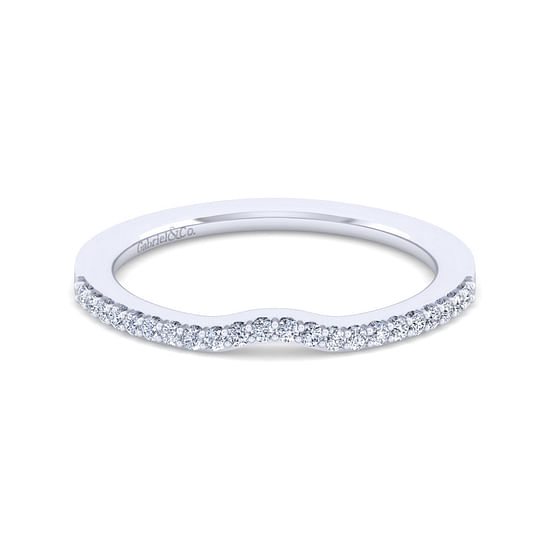 Gabriel - 14K White Gold Diamond Matching Wedding Band