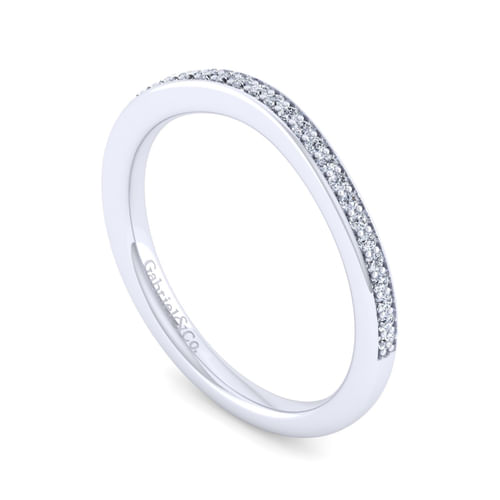 14K White Gold Diamond Matching Wedding Band