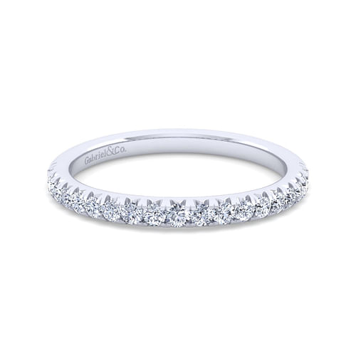 14K White Gold Diamond Matching Wedding Band