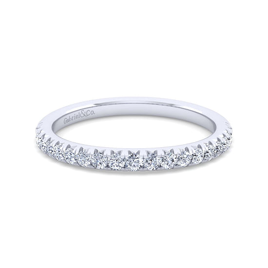 Gabriel - 14K White Gold Diamond Matching Wedding Band