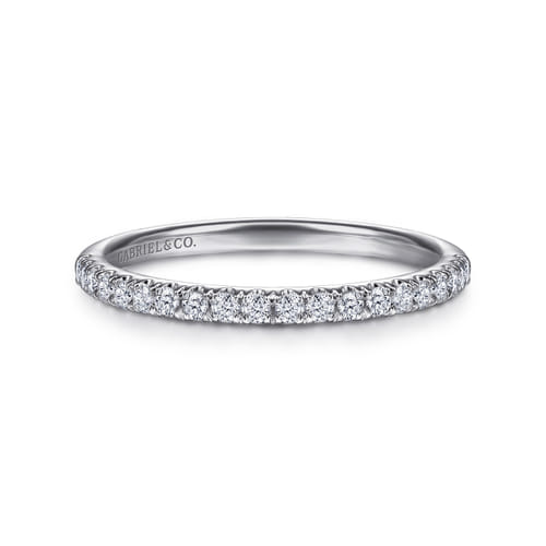 14K White Gold Diamond Matching Wedding Band
