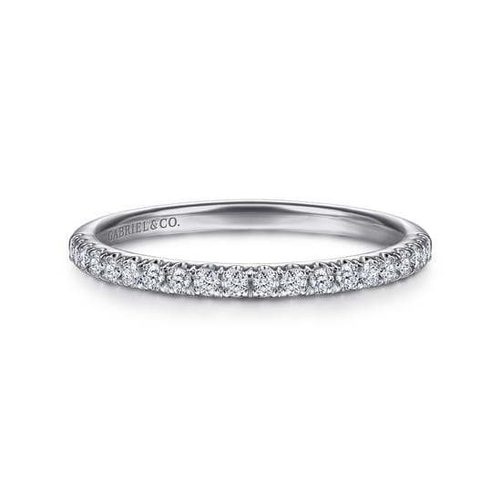 Gabriel - 14K White Gold Diamond Matching Wedding Band