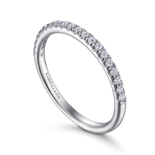 14K White Gold Diamond Matching Wedding Band