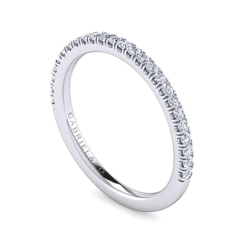 14K White Gold Diamond Matching Wedding Band