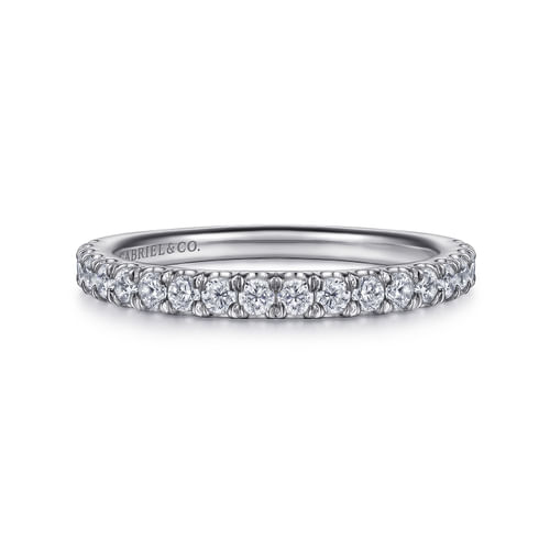 14K White Gold Diamond Matching Wedding Band