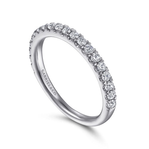 14K White Gold Diamond Matching Wedding Band