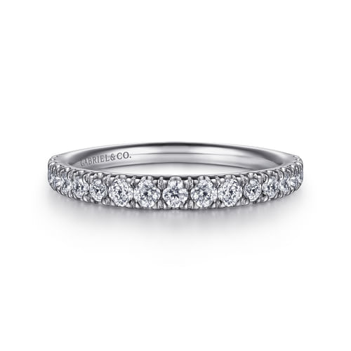 14K White Gold Diamond Matching Wedding Band