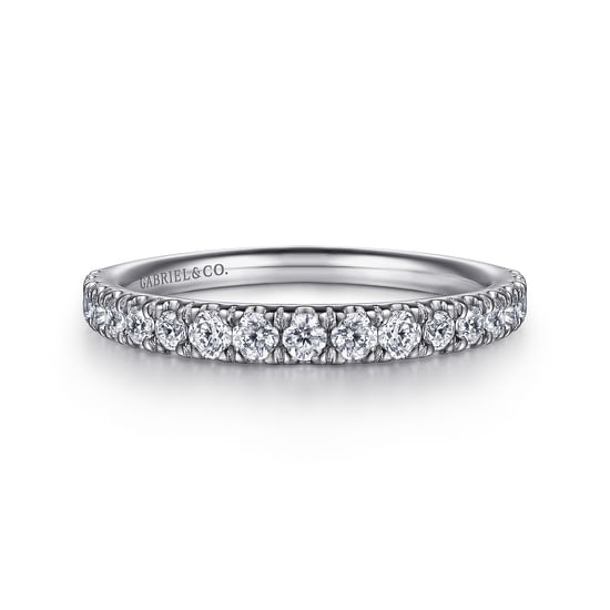 Gabriel - 14K White Gold Diamond Matching Wedding Band
