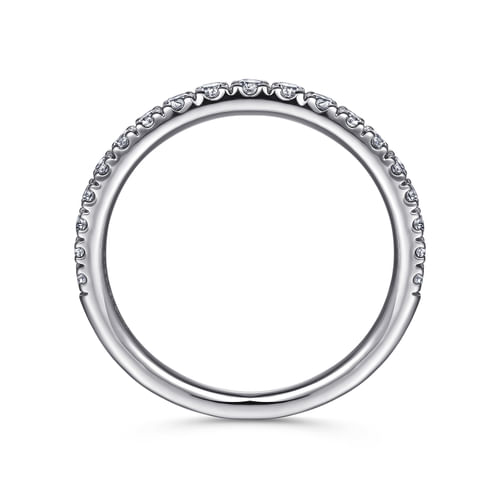 14K White Gold Diamond Matching Wedding Band