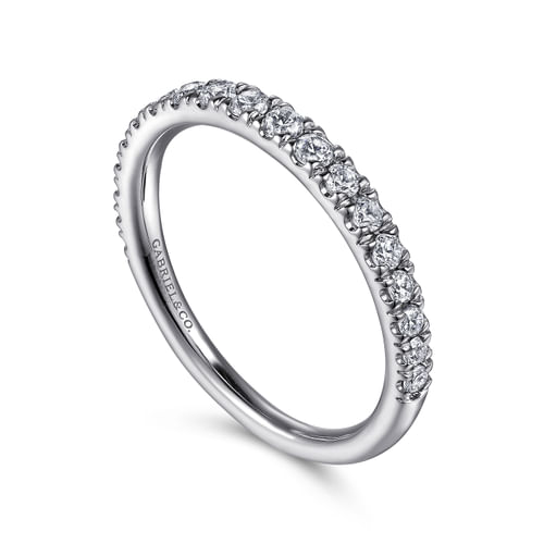 14K White Gold Diamond Matching Wedding Band