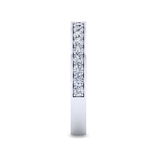 14K White Gold Diamond Matching Wedding Band