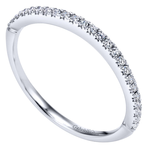 14K White Gold Diamond Matching Wedding Band