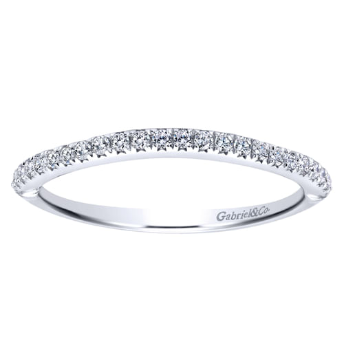14K White Gold Diamond Matching Wedding Band