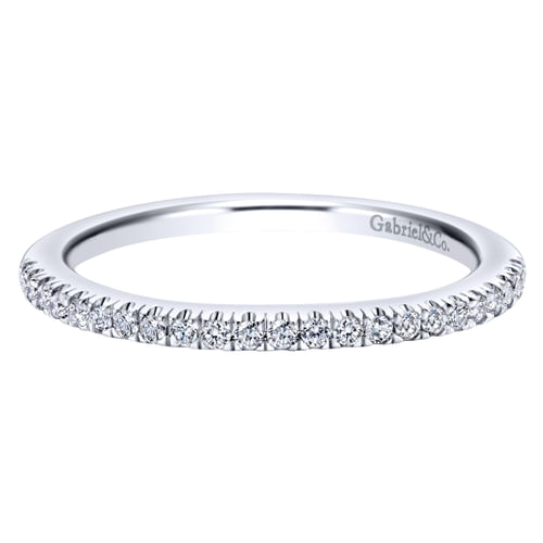 14K White Gold Diamond Matching Wedding Band