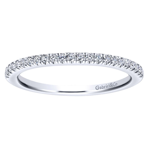 14K White Gold Diamond Matching Wedding Band
