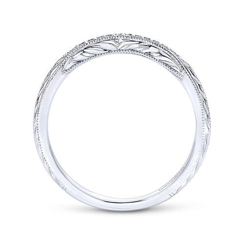 14K White Gold Diamond Matching Wedding Band