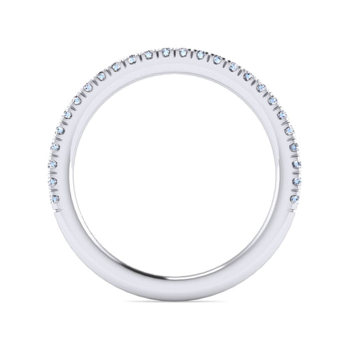 14K White Gold Diamond Matching Wedding Band