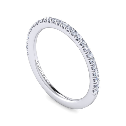 14K White Gold Diamond Matching Wedding Band