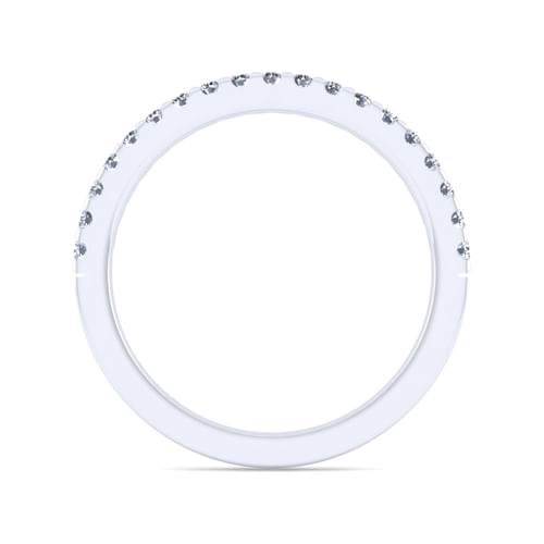 14K White Gold Diamond Matching Wedding Band