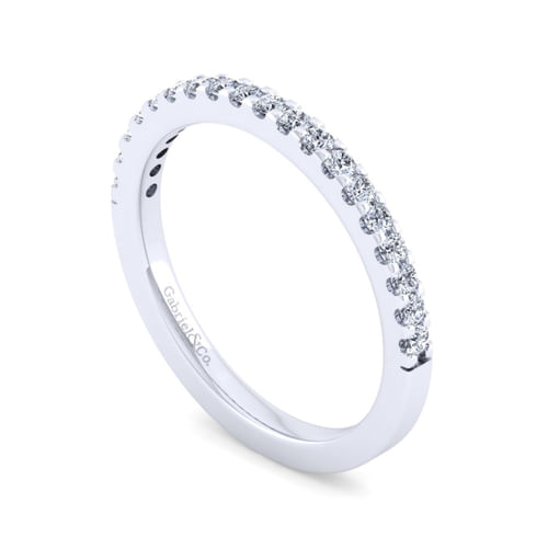14K White Gold Diamond Matching Wedding Band
