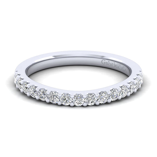 Gabriel - 14K White Gold Diamond Matching Wedding Band