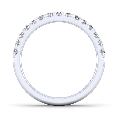 14K White Gold Diamond Matching Wedding Band