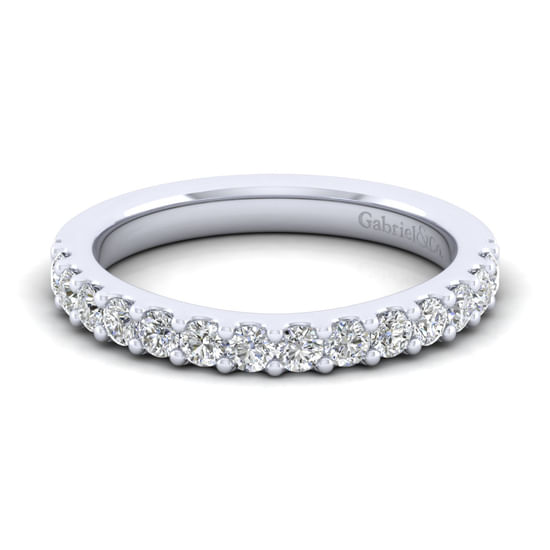 Gabriel - 14K White Gold Diamond Matching Wedding Band