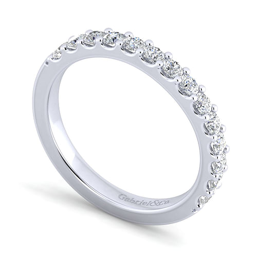 14K White Gold Diamond Matching Wedding Band