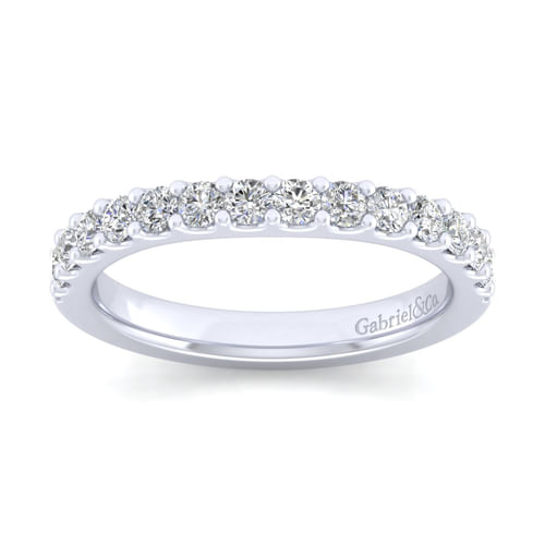 14K White Gold Diamond Matching Wedding Band