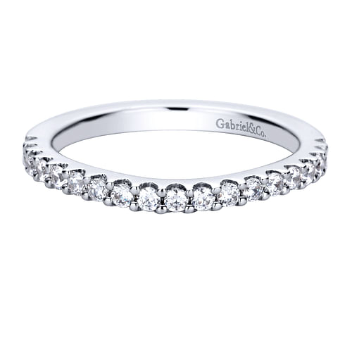 14K White Gold Diamond Matching Wedding Band