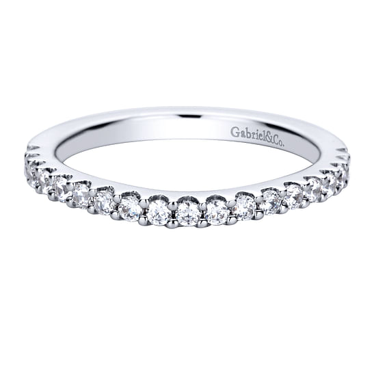 Gabriel - 14K White Gold Diamond Matching Wedding Band