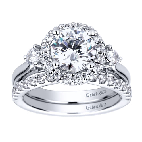 14K White Gold Diamond Matching Wedding Band