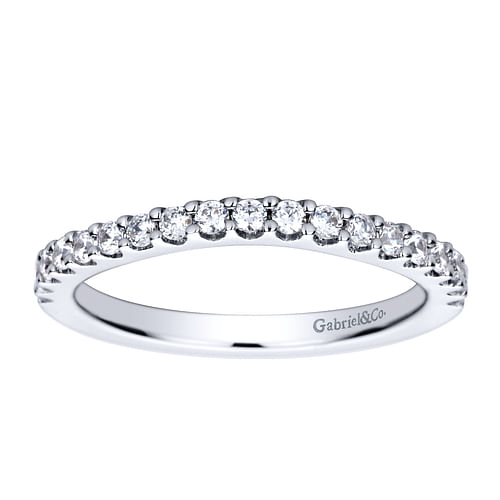 14K White Gold Diamond Matching Wedding Band