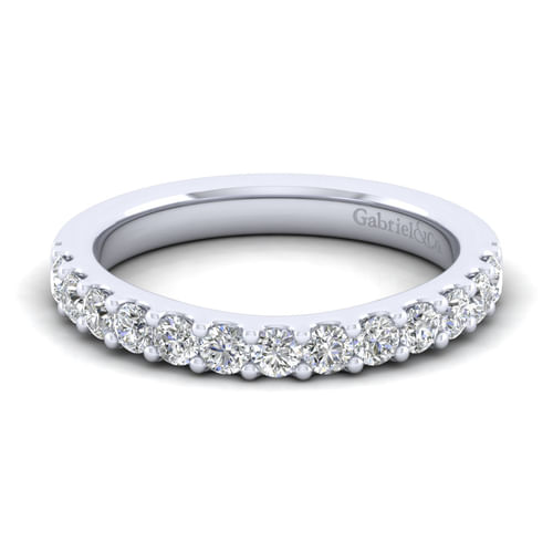 14K White Gold Diamond Matching Wedding Band