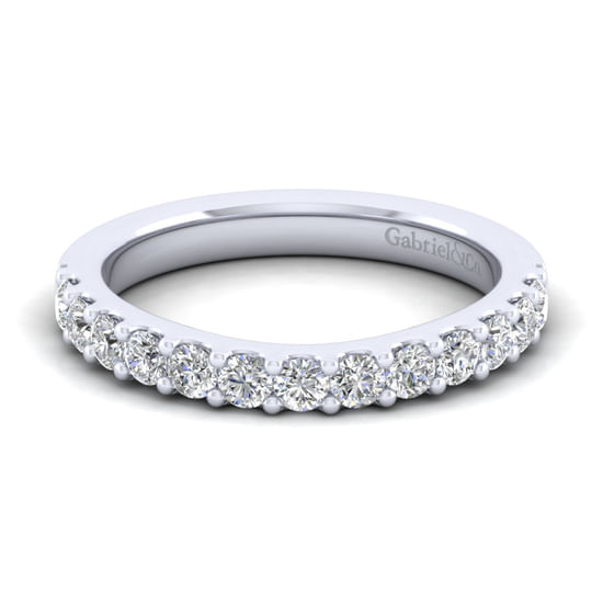 Gabriel - 14K White Gold Diamond Matching Wedding Band