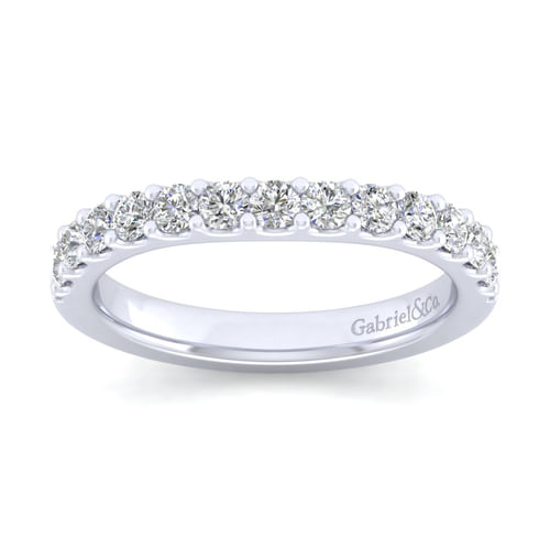 14K White Gold Diamond Matching Wedding Band