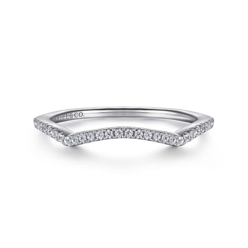 14K White Gold Diamond Matching Wedding Band