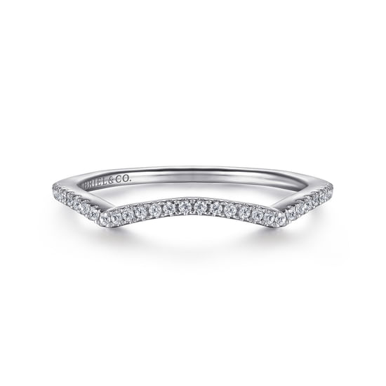 Gabriel - 14K White Gold Diamond Matching Wedding Band
