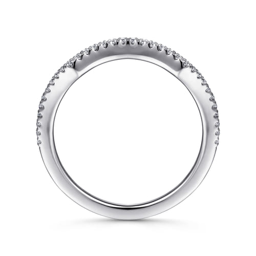 14K White Gold Diamond Matching Wedding Band