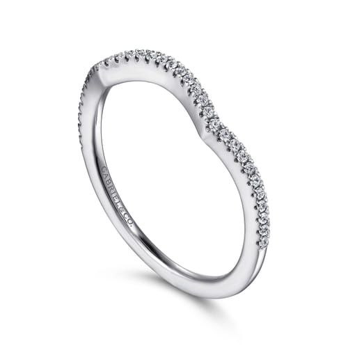 14K White Gold Diamond Matching Wedding Band