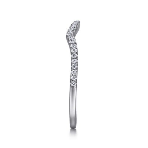 14K White Gold Diamond Matching Wedding Band