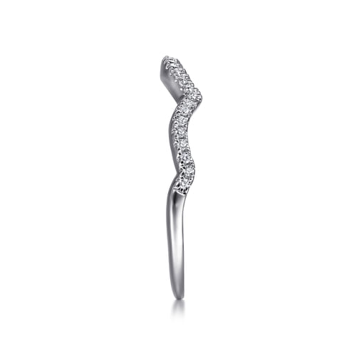 14K White Gold Diamond Matching Wedding Band