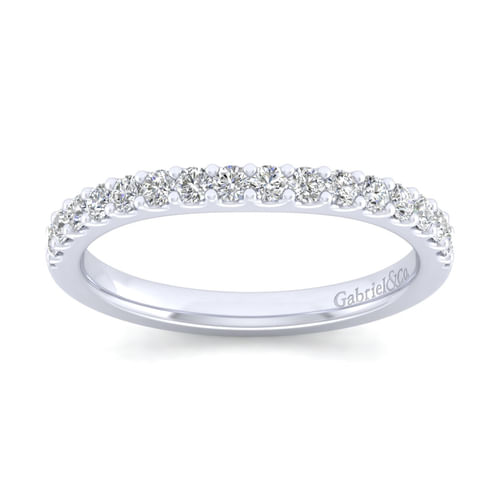 14K White Gold Diamond Matching Wedding Band