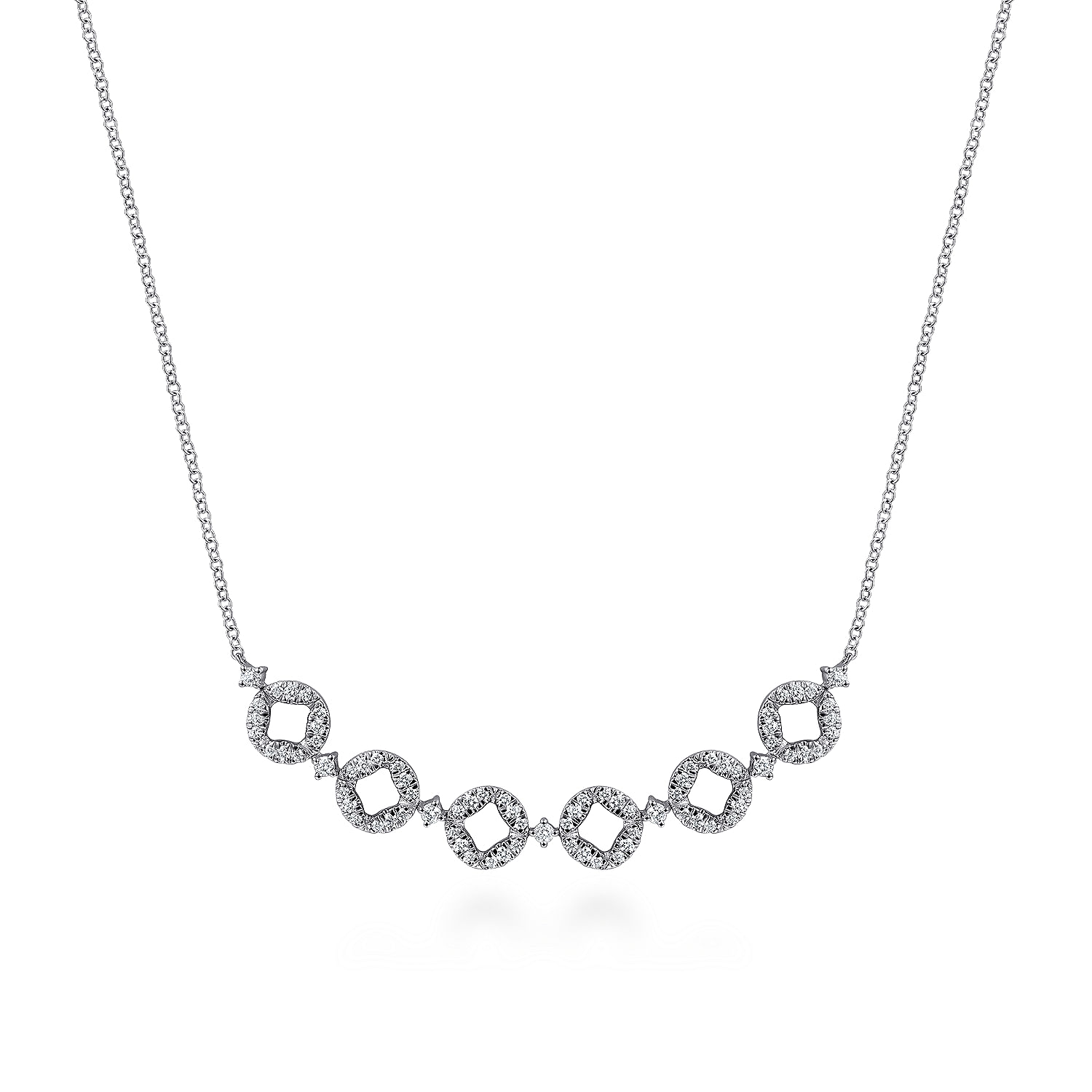 Gabriel - 14K White Gold Diamond Necklace