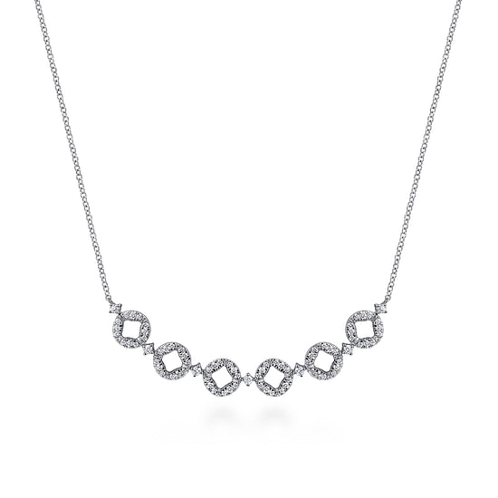 Gabriel - 14K White Gold Diamond Necklace