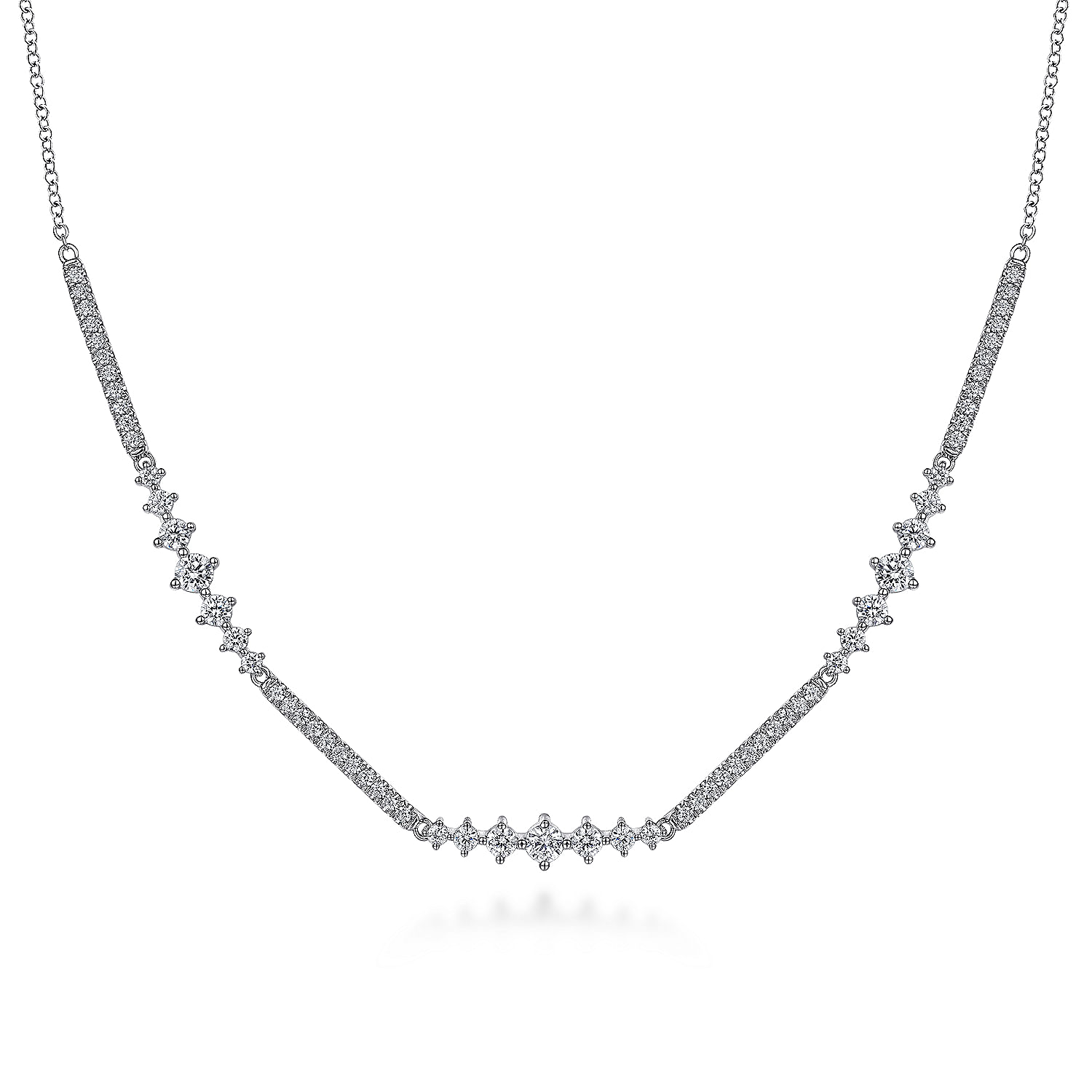 Gabriel - 14K White Gold Diamond Necklace